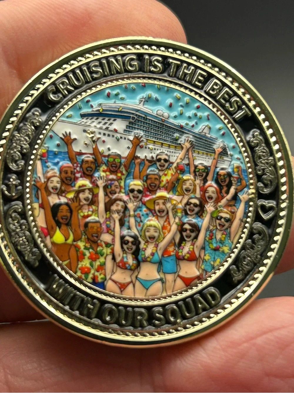 Cruising with our squad gift challenge coin-Cruise Lovers Collection NEW!